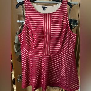 Women's Red Striped Top